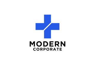 Medical Logo Health Symbol Pharmacy Icon. Gradient Pixel Dots Halftone Cross Sign isolated on White Background.