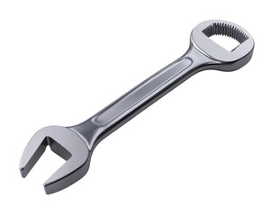 Obraz premium A silver wrench with a black handle