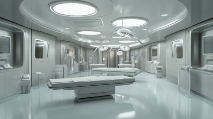 Obraz premium Modern Surgical Room with Advanced Medical Equipment