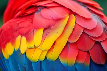 Colorful Parrot Feathers