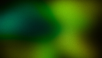 Green blue color flow grainy gradient texture background. Abstract dark colorful noisy gradient with vibrant, glowing, bright, shine colors, wave shaped, website cover, header