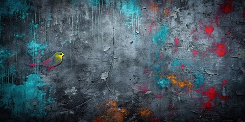 Fototapeta premium Abstract black backdrop with dark gray distressed grunge texture, ideal for concrete backgrounds, pattern design, and graphic projects. Bring a unique aesthetic to your work.