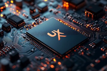 UX Chip on Circuit Board