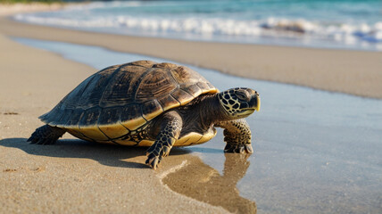 turtle on the beach