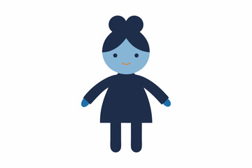  Hand made doll vector art illustration