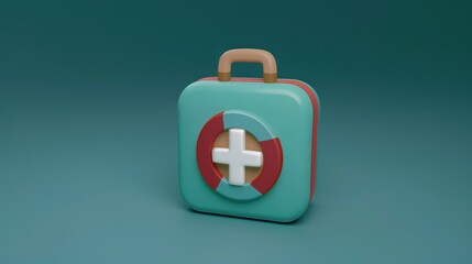 Medical 3D Icon - a precise and essential visual. The Medical 3D icon creates a professional and high-tech digital scene, representing the advanced aspects of the medical field. It showcases the impor