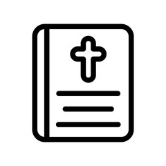 Fototapeta premium bible book outline style