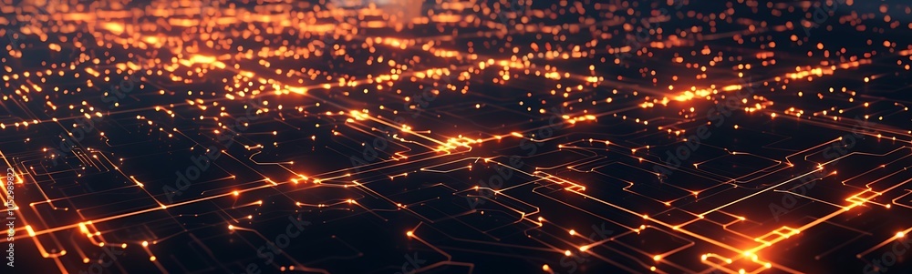 Poster Sprawling Industrial Network With Advanced Management Systems Controlling Resource and Energy Flow Between Interconnected Factories