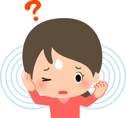 耳鳴りがして困っている女性