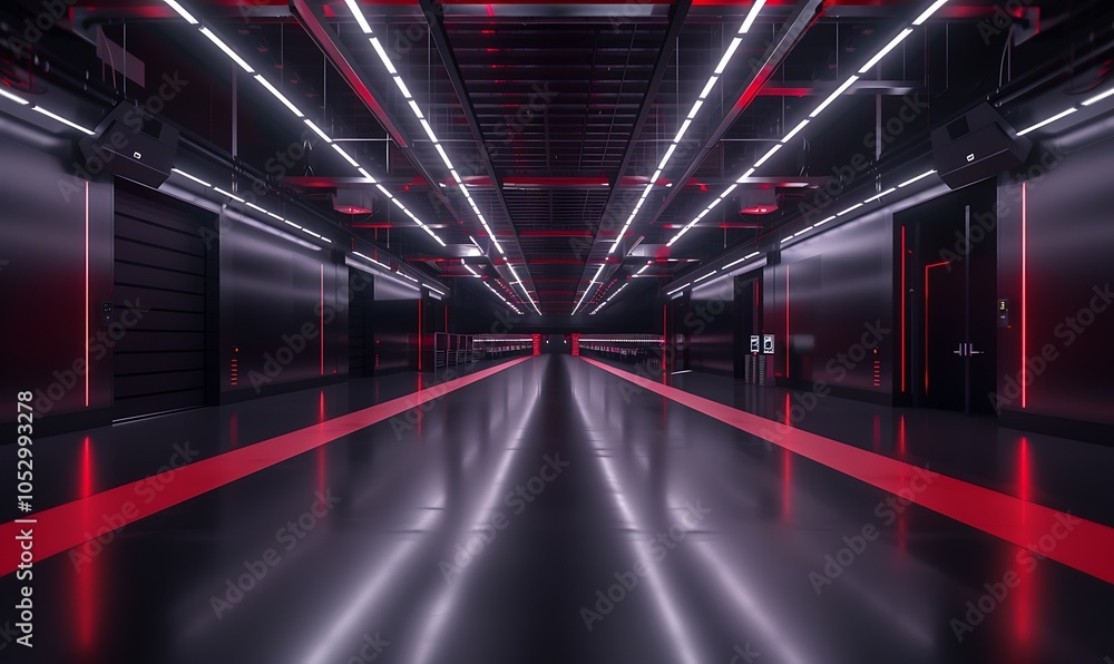 Poster Smart Automotive Factory Where Fully Automated Systems Assemble Electric Vehicles With AI-Driven Precision