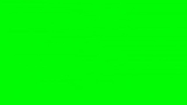 Animation of a 3 second countdown timer from 3 to 0 on a green background