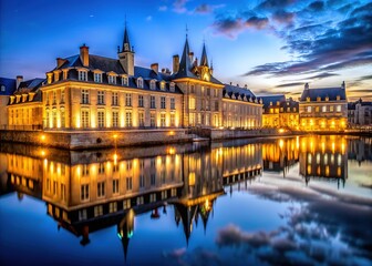Fototapeta premium Rochefort's Royal Ropewalk: Long exposure unveils the grandeur of this historic site.