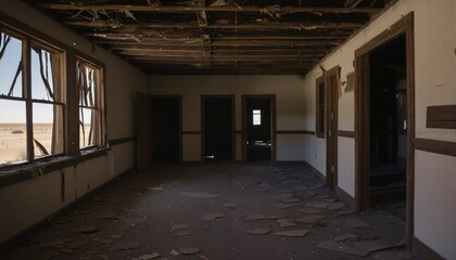 Abandoned Hallway of Forgotten Memories