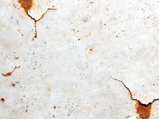 Naklejka premium texture concrete coarse industrial concept. A textured surface showing cracks and rust, highlighting a blend of white and earthy tones, creating an aged and weathered appearance.