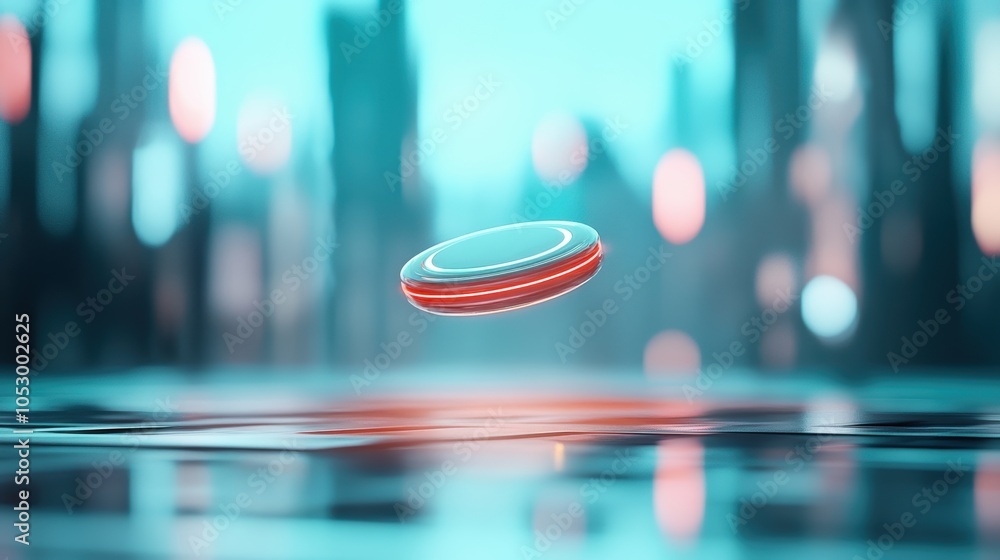 Aufkleber a 3d rendering of a futuristic device, capturing the essence of an innovative concept.