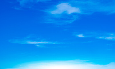 Panorama of cloud clear sky background for summer vacation concept at ocean and summer sea water with sunlight of beautiful cloudy	