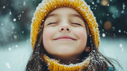 Joyful Expressions in a Cozy Winter Wonderland