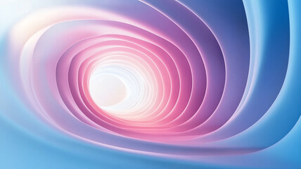 Obraz premium abstract background featuring curved lines in soft pastel colors, creating sense of depth and tranquility. gentle gradient transitions from blue to pink evoke calming atmosphere