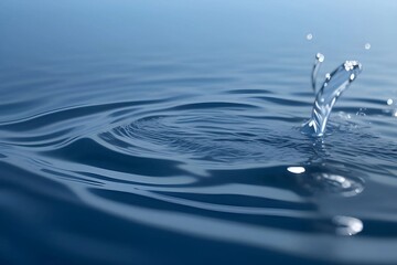 Elegant and smooth flowing water background in 3D, perfect for branding and marketing