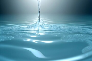 3D rendering of a tranquil water background, perfect for relaxation and calm designs
