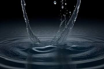 3D rendering of a flowing water liquid background, perfect for creating a serene atmosphere