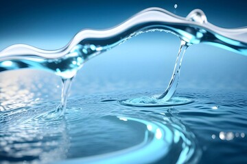 Stunning 3D representation of flowing water, perfect for visual storytelling