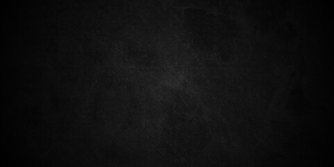 Abstract black stone wall texture grunge rock . dark gray background backdrop. wide panoramic banner. old wall stone for dark black distressed grunge blackboard, chalkboard rough concrete wall.