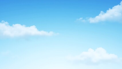 Serene sky, blue to white, wispy clouds, calmness