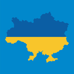 Obraz premium map with flag