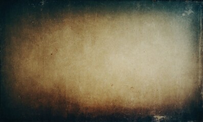 Vintage distressed old photo light leaks, film grain, dust, and scratches texture overlay with vignette border. Dirty grunge analog  widescreen retro effect background with copy space