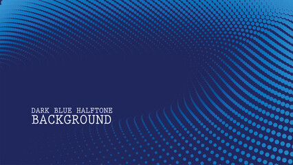 Dark Blue halftone abstract background for backdrop or presentation