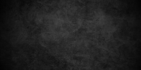 Fototapeta premium Abstract black stone wall texture grunge rock . dark gray background backdrop. wide panoramic banner. old wall stone for dark black distressed grunge blackboard, chalkboard rough concrete wall.