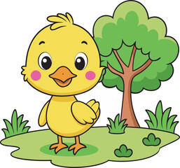 chicken in the garden