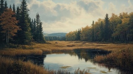 Obraz premium Nature Art Captures the Essence of the Land