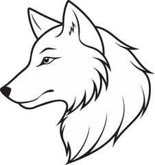 Obraz premium vector illustration of wolf