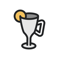 orange ice drink filled style