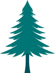 Obraz premium christmas tree vector illustration