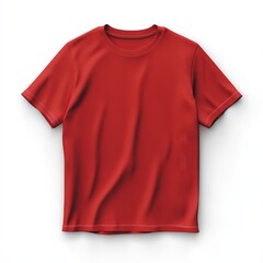 Realistic high quality scarlet tshirt mockup isolated
