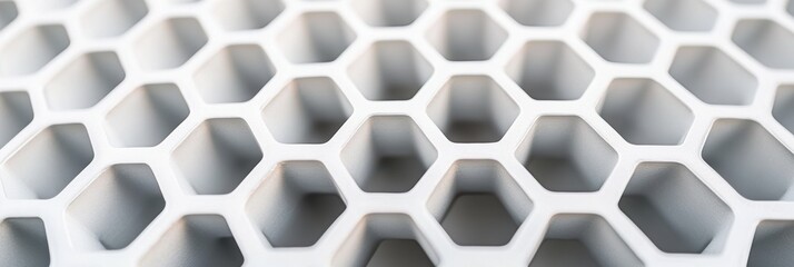 Symmetrical honeycomb pattern, modern minimalist design, intricate geometric shapes, clean lines, stylish and contemporary aesthetic