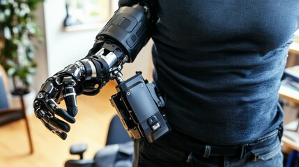 Advanced Prosthetic Limb Demonstrating Mobility Features