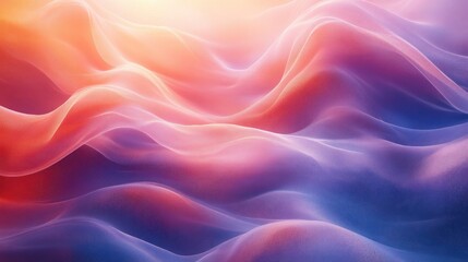 Fototapeta premium Abstract Wavy Texture with Glowing Gradient Colors