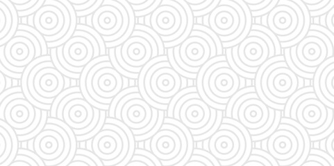 Abstract Overlapping Pattern. Seamless geometric ocean spiral pattern and abstract circle wave lines. white and gray stripe geomatics create retro line pattern background.
