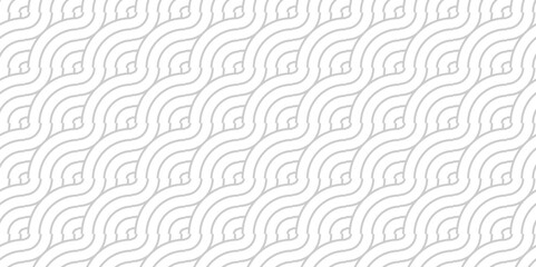 Fototapeta premium Abstract Overlapping Pattern. Seamless geometric ocean spiral pattern and abstract circle wave lines. white and gray stripe geomatics create retro line pattern background.