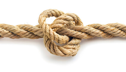 Rope Knot Isolated on White Background