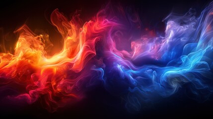 Fototapeta premium fire and smoke