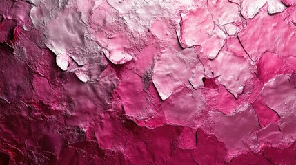 Crumpled pink material reflecting silver light creating abstract pattern