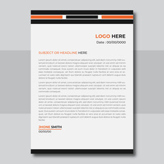 business corporate letterhead design template
