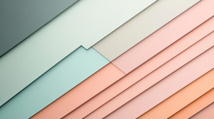 Obraz premium Pastel gradient with minimalist design in muted colors