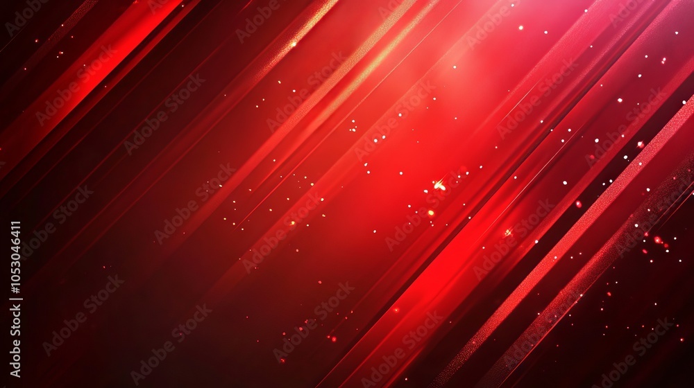 Poster abstract red vector background with dynamic diagonal stripes and gradient design