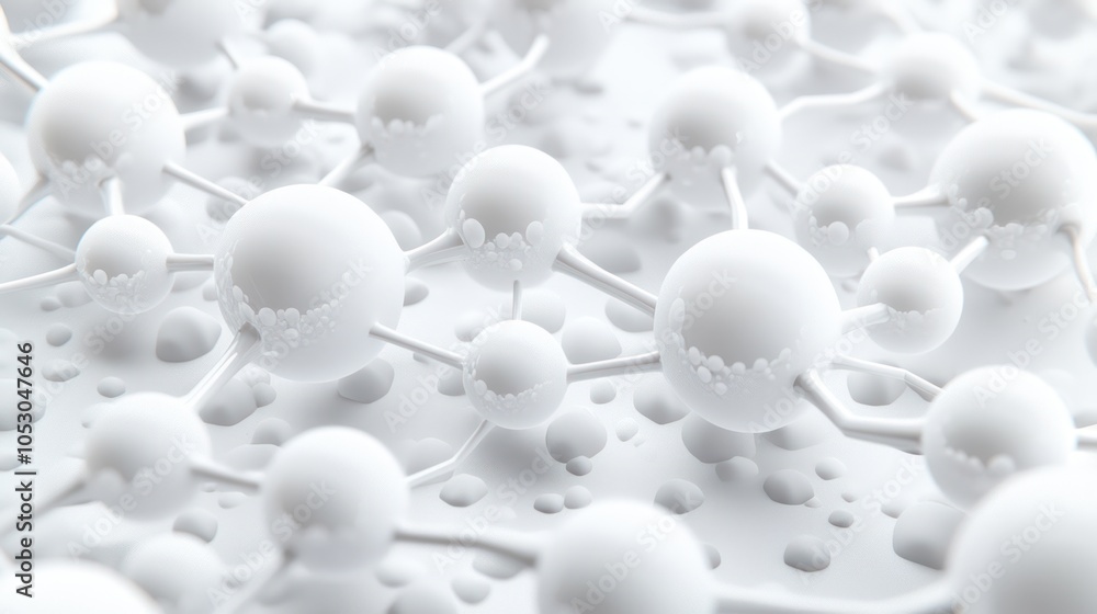 Aufkleber exploring the intricate world of molecular structures and their interconnections in science